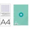 RECAMBIO LIDERPAPEL DIN A4 ANTARTIK 80 HOJAS 90G/M2 CUADRO 5 MM 4 TALADROS 1 BANDA MARCO COLOR MENTA