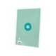 RECAMBIO LIDERPAPEL DIN A4 ANTARTIK 80 HOJAS 90G/M2 CUADRO 5 MM 4 TALADROS 1 BANDA MARCO COLOR MENTA