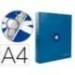 CARPETA LIDERPAPEL ANTARTIK DIN A4 FORRADA 4 ANILLAS 25 MM AZUL