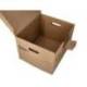 CAJON CONTENEDOR LIDERPAPEL CARTON MANUAL PARA 3 CAJAS ARCHIVO DEF. FOLIO / 3 ARCHIVADORES A-Z 387X333X260MM
