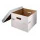 CAJON CONTENEDOR LIDERPAPEL CARTON AUTOMATICO PARA 3 CAJASARCHIVO DEF. FOLIO / 4 ARCHIVADORES A-Z 387X333X260MM