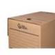 CAJA ARCHIVO DEFINITIVO LIDERPAPEL FOLIO DOBLE ANCHO CARTON RECICLADO 400G/M2 LOMO 200 MM KRAFT 367X200X251 MM