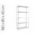 ESTANTERIA METALICA SIMONRACK ADVANTAGE MINI 5/400 COLOR BLANCO 5 ESTANTES 75 KG POR ESTANTE 180X80X40 CM