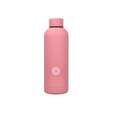 BOTELLA PORTALIQUIDOS ANTARTIK ISOTERMICA ACERO INOXIDABLE LIBRE DE BPA COLOR ROSA 500 ML