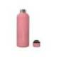 BOTELLA PORTALIQUIDOS ANTARTIK ISOTERMICA ACERO INOXIDABLE LIBRE DE BPA COLOR ROSA 500 ML