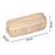 ESTUCHE PORTATODO LIDERPAPEL CLASSIC OVALADO 2 CREMALLERAS CON BOLSILLO DELANTERO 210X90MM CREMA