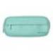 ESTUCHE PORTATODO LIDERPAPEL CLASSIC OVALADO 2 CREMALLERAS CON BOLSILLO DELANTERO 210X90MM VERDE MANZANA