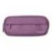 ESTUCHE PORTATODO LIDERPAPEL CLASSIC OVALADO 2 CREMALLERAS CON BOLSILLO DELANTERO 210X90MM MORADO EMPOLVADO