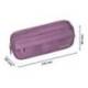 ESTUCHE PORTATODO LIDERPAPEL CLASSIC OVALADO 2 CREMALLERAS CON BOLSILLO DELANTERO 210X90MM MORADO EMPOLVADO