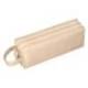 ESTUCHE PORTATODO LIDERPAPEL CLASSIC RECTANGULAR CON ASA 2 CREMALLERAS 210 X80MM CREMA