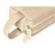 ESTUCHE PORTATODO LIDERPAPEL CLASSIC RECTANGULAR CON ASA 2 CREMALLERAS 210 X80MM CREMA