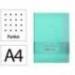 CUADERNO CON GOMILLA ANTARTIK NOTES TAPA DURA A4 HOJAS PUNTOS ROSA Y TURQUESA 100 HOJAS 80 GR FSC