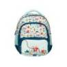 MOCHILA ESCOLAR LIDERPAPEL MULTIBOLSILLO INFANTIL CARS AZUL 350X110X270 MM