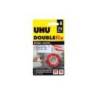 CINTA ADHESIVA UHU DOUBLEFIX INVISIBLE DOBLE CARA EXTRA FUERTE 1,5 M X 19 MM