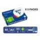 PAPEL COLOR TROPHEE A4 80GR VERDE NEON PAQUETE DE 500 HOJAS