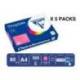 PAPEL COLOR TROPHEE A4 80GR ROSA FUSCIA INTENSO PAQUETE DE 500 HOJAS