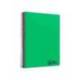 CUADERNO ESPIRAL LIDERPAPEL A4 MICRO WONDER TAPA PLASTICO 120H 90GR CUADRO 5MM 5 BANDAS 4 TALADROS COLOR VERDE OSCURO