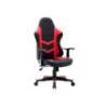 SILLA Q-CONNECT GAMING ORVIETO SIMIL PIEL BASE METALICA ALT MAX 1200 ANC 650 PROF 650 MM RUEDAS PREMIUM NEGRO ROJO