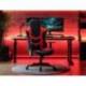 SILLA Q-CONNECT GAMING ORVIETO SIMIL PIEL BASE METALICA ALT MAX 1200 ANC 650 PROF 650 MM RUEDAS PREMIUM NEGRO ROJO