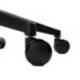 SILLA Q-CONNECT OFICINA ANCONA MALLA BASE METALICA ALT MAX 1110 ANC 660 PROF 590 RUEDAS PREMIUM COLOR NEGRO