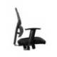 SILLA Q-CONNECT OFICINA ANCONA MALLA BASE METALICA ALT MAX 1110 ANC 660 PROF 590 RUEDAS PREMIUM COLOR NEGRO