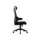 SILLA Q-CONNECT DIRECCION SORRENTO MALLA BASE METALICA ALT MAX 1320 ANC 650 PROF 600 MM RUEDAS PREMIUM NEGRO