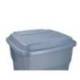 PAPELERA CONTENEDOR Q-CONNECT PLASTICO CON TAPA Y PEDAL 30 LITROS GRIS 395X395X420 MM