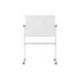PIZARRA BLANCA BI-OFFICE AYDA MAGNETICA ACERO LACADO MELAMINA VOLTEABLE MOVIL 106,5X75 CM