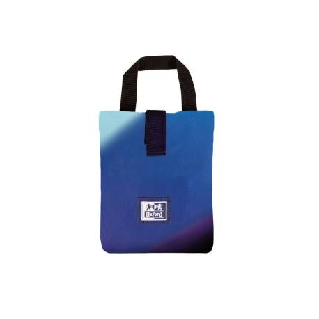 BOLSO SANDWICH OXFORD BAG SPACE GRADIENT CON ASA Y CIERRE VELCRO COLOR AZUL 110X200 MM