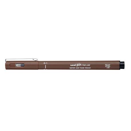 ROTULADOR UNIBALL PIN CALIBRADO MICROMETRICO 0,5 MM COLOR SEPIA