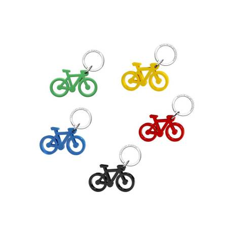 LLAVERO BICICLETA ACRILICO RECICLADO PACK DE 5 UNIDADES COLORES SURTIDOS