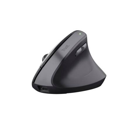 RATON TRUST BAYO II ERGO INALAMBRICO 2400 DPI 6 BOTONES COLOR NEGRO