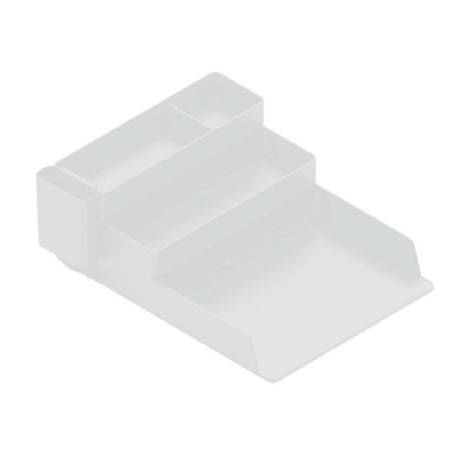 BANDEJA SOBREMESA PLASTICO Q-CONNECT ORGANIZADOR DE ESCRITORIO CON 4 DEPARTAMENTOS TRANSPARENTE