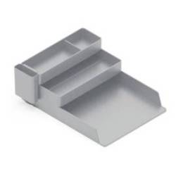BANDEJA SOBREMESA PLASTICO Q-CONNECT ORGANIZADOR DE ESCRITORIO CON 4 DEPARTAMENTOS COLOR GRIS