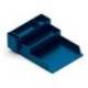 BANDEJA SOBREMESA PLASTICO Q-CONNECT ORGANIZADOR DE ESCRITORIO CON 4 DEPARTAMENTOS COLOR AZUL