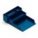BANDEJA SOBREMESA PLASTICO Q-CONNECT ORGANIZADOR DE ESCRITORIO CON 4 DEPARTAMENTOS COLOR AZUL