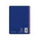 CUADERNO ESPIRAL LIDERPAPEL DIN A5 WITTY TAPA DURA 80H 90GR CUADRO 4MM CON MARGEN COLOR AZUL MARINO