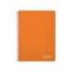 CUADERNO ESPIRAL LIDERPAPEL DIN A5 WITTY TAPA DURA 80H 90GR CUADRO 4MM CON MARGEN COLOR NARANJA