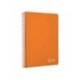 CUADERNO ESPIRAL LIDERPAPEL DIN A5 WITTY TAPA DURA 80H 90GR CUADRO 4MM CON MARGEN COLOR NARANJA