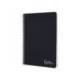 CUADERNO ESPIRAL LIDERPAPEL DIN A5 WITTY TAPA DURA 80H 90GR CUADRO 4MM CON MARGEN COLOR NEGRO