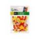 POMPONES DE COLORES LIDERPAPEL 1 CM TONALIDADES CALIDAS BOLSA CON 120 UNIDADES