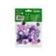 POMPONES DE COLORES LIDERPAPEL 1,5 CM TONALIDADES VIOLETA BOLSA CON 80 UNIDADES
