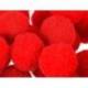 POMPONES DE COLORES LIDERPAPEL 1,5 CM TONALIDADES ROJAS BOLSA CON 80 UNIDADES