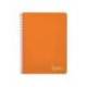 CUADERNO ESPIRAL LIDERPAPEL DIN A4 WITTY TAPA DURA 80H 90GR PAUTA 2,5MM CON MARGEN COLOR NARANJA