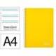 CUADERNO ESPIRAL LIDERPAPEL DIN A4 WITTY TAPA DURA 80H 90GR PAUTA 2,5MM CON MARGEN COLOR AMARILLO