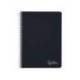 CUADERNO ESPIRAL LIDERPAPEL DIN A4 WITTY TAPA DURA 80H 90GR RAYADO HORIZONTAL CON MARGEN COLOR NEGRO