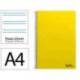 CUADERNO ESPIRAL LIDERPAPEL DIN A4 SMART TAPA BLANDA 80H 75GR PAUTA 2,5MM CON MARGEN COLOR AMARILLO
