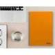 CUADERNO ESPIRAL LIDERPAPEL DIN A4 SMART TAPA BLANDA 80H 75GR RAYADO HORIZONTAL CON MARGEN COLOR NARANJA