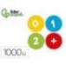GOMETS LIDERPAPEL AUTOADHESIVO S REDONDO NUMEROS 20 MM COLORES SURTIDOS ROLLO DE 1000 UNIDADES EN CAJA DE CARTON