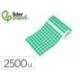GOMETS LIDERPAPEL AUTOADHESIVO S CIRCULOS 15 MM VERDE ROLLO DE 2500 UNIDADES EN CAJA DE CARTON